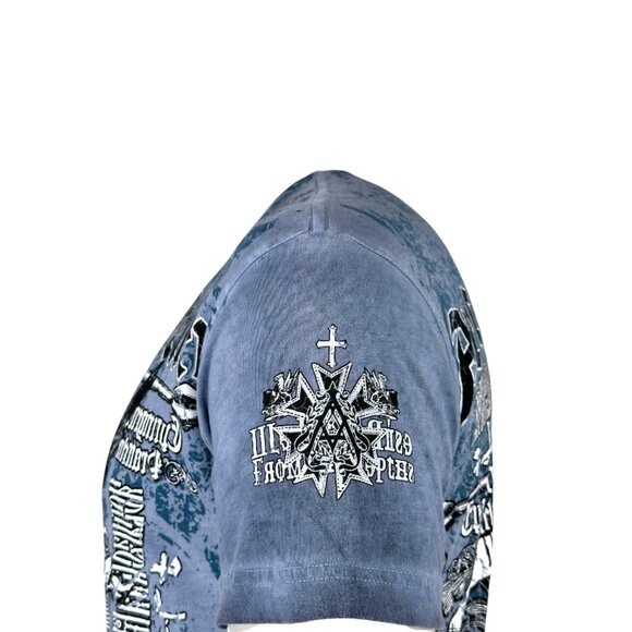 Archaic by Affliction Men's T-Shirt Base Biker MMA Y2K - Picture 5 of 9